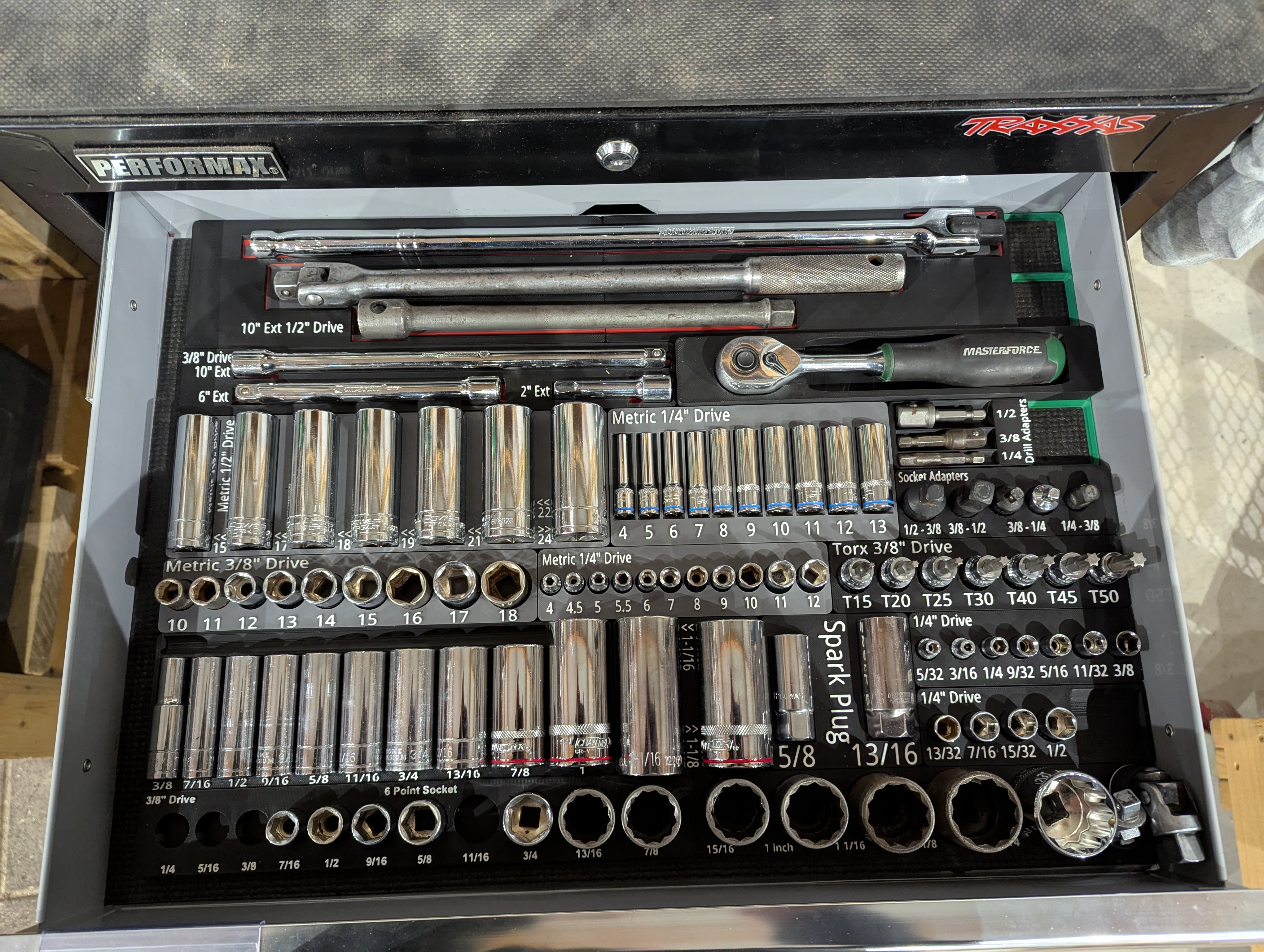 3D printed toolbox organizers